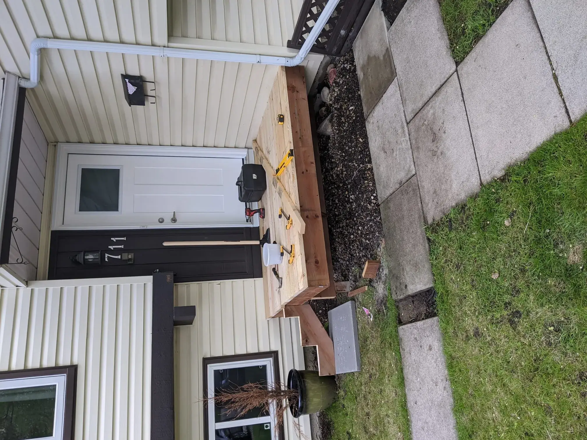Entryway deck platform base