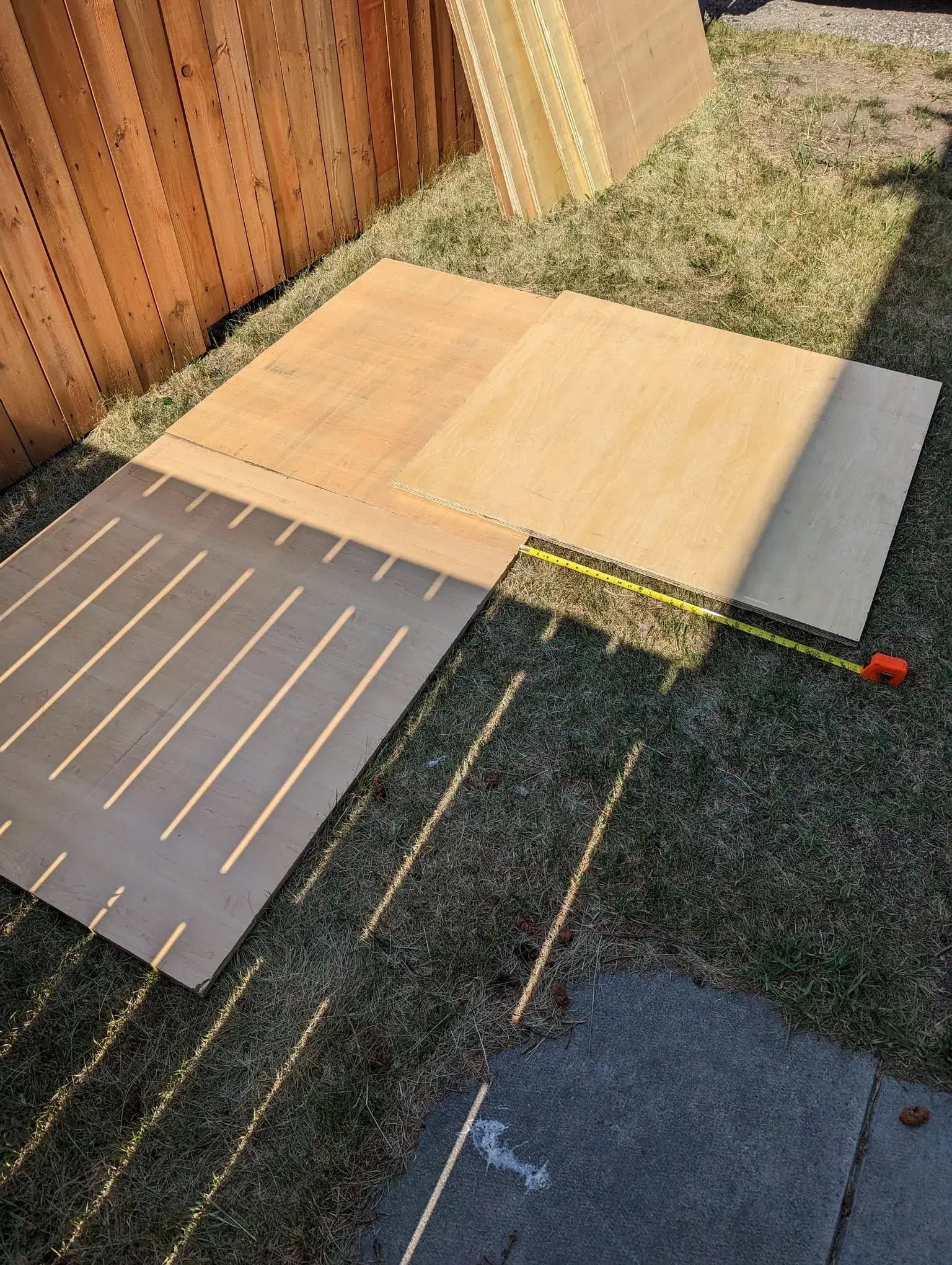 Fence repair in progress