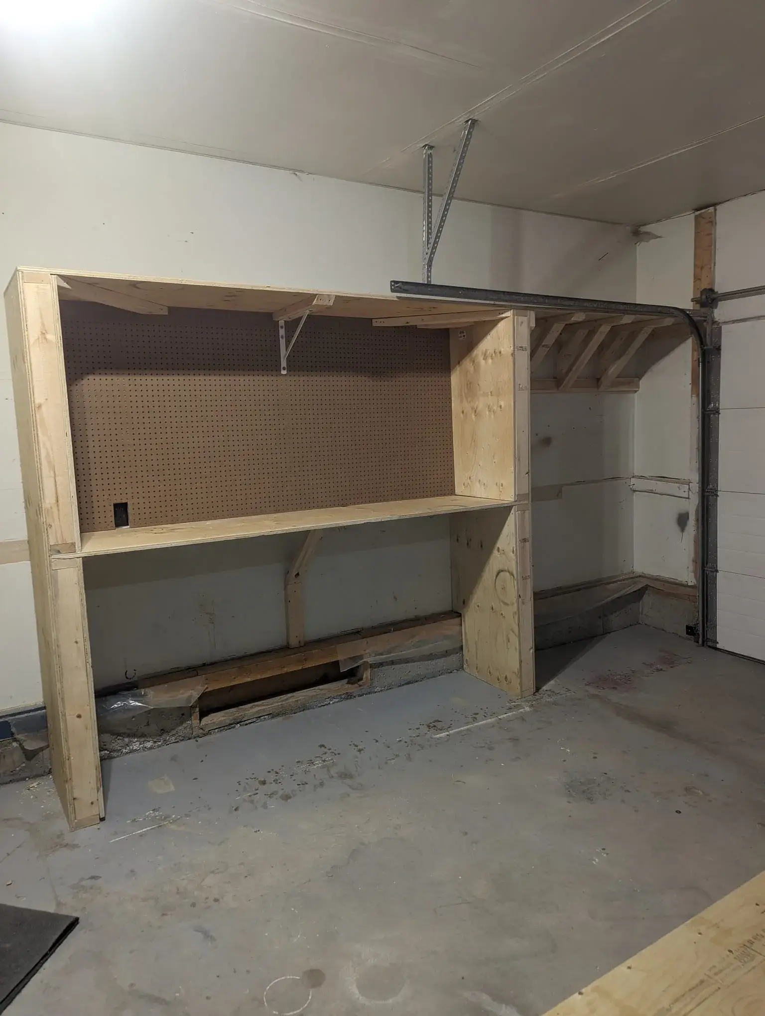 Custom garage workbench